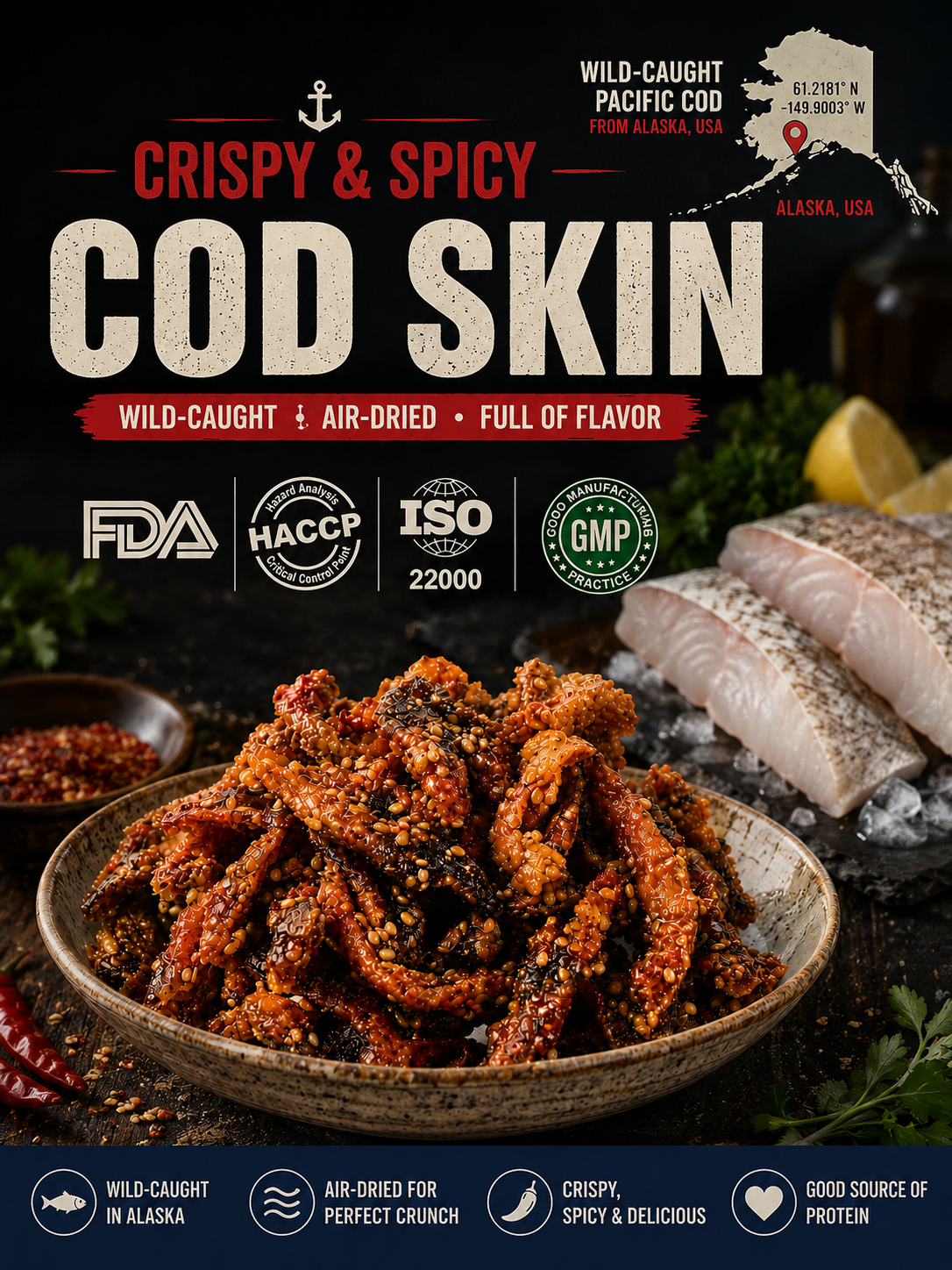 Spicy Cod Skin - A Great Fitness Partner-MHW